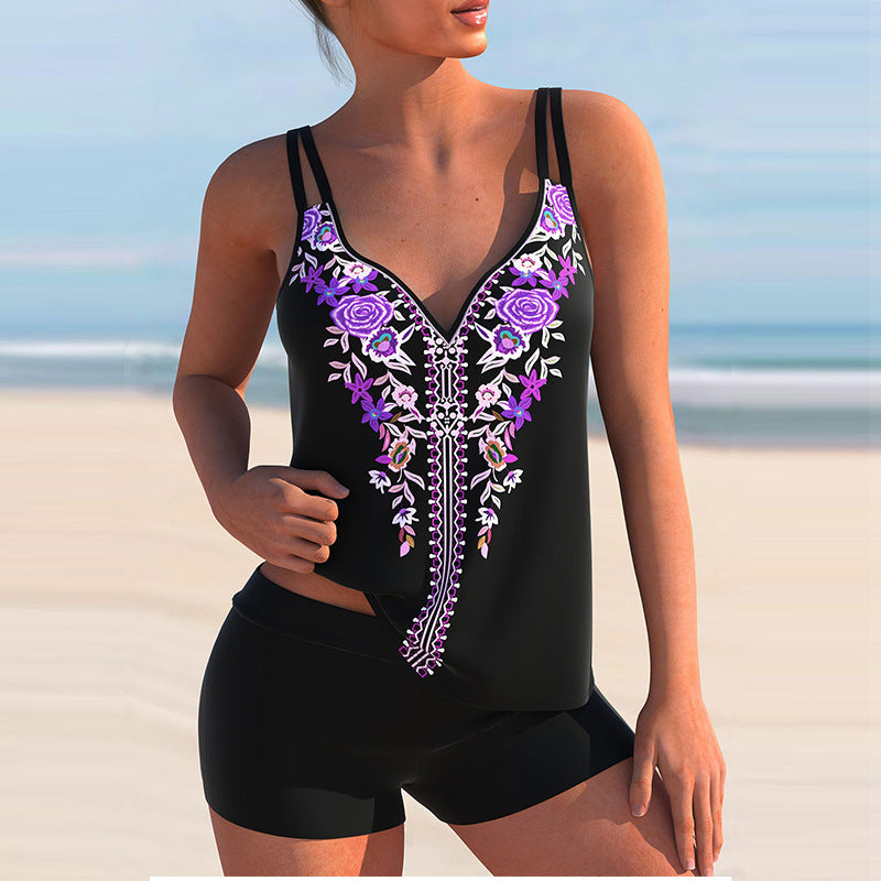 👙 Maillot Bikini Imprimé – Grande Taille Femme | XL-Charmes