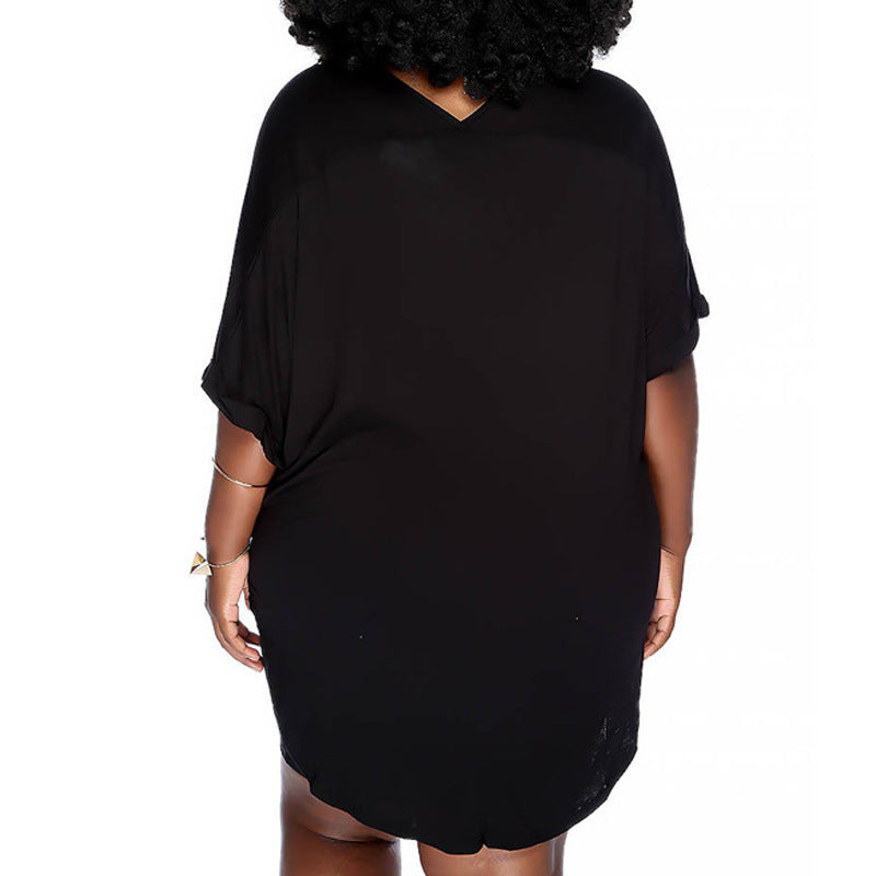 👗 Robe Ample Grande Taille Femme – Manches 5/8 Élégantes | XL-Charmes