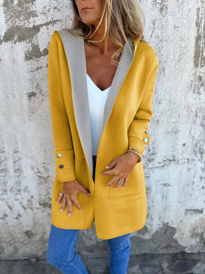 🧥 Veste Décontractée à Capuche Femme – Printemps & Été | XL-Charmes