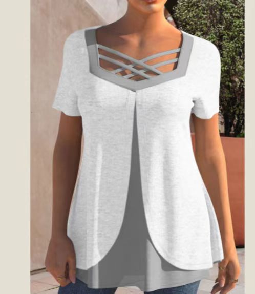 👚 T-shirt 3D Femme Grande Taille – Effet Couleur Changeante