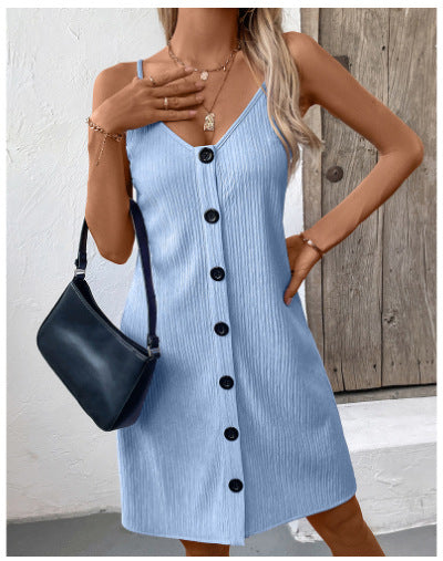 👗 Robe à Bretelles Unie Femme – Élégante & Personnalisée | XL-Charmes