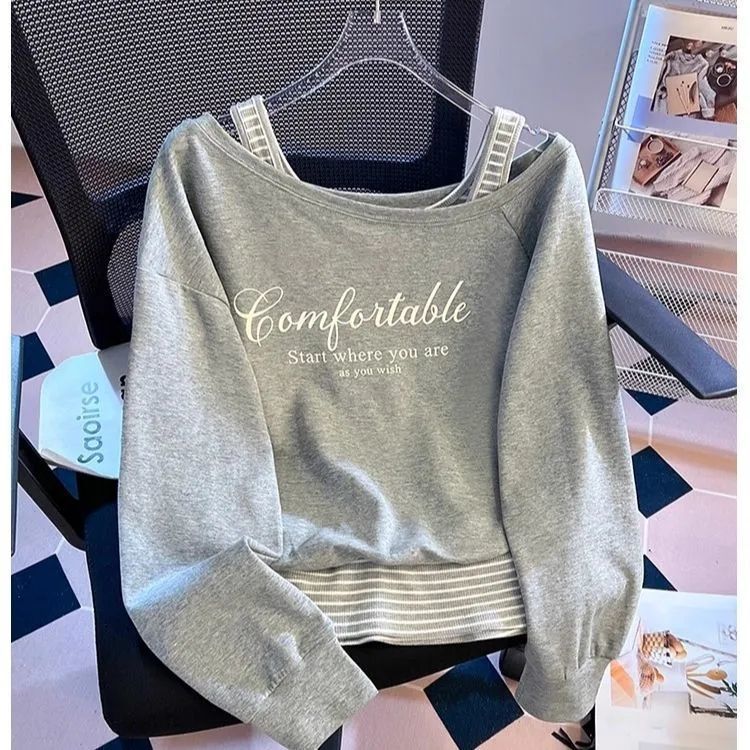 🧥 Pull Rayé Effet Deux-Pièces – Épaules Ouvertes | XL-Charmes