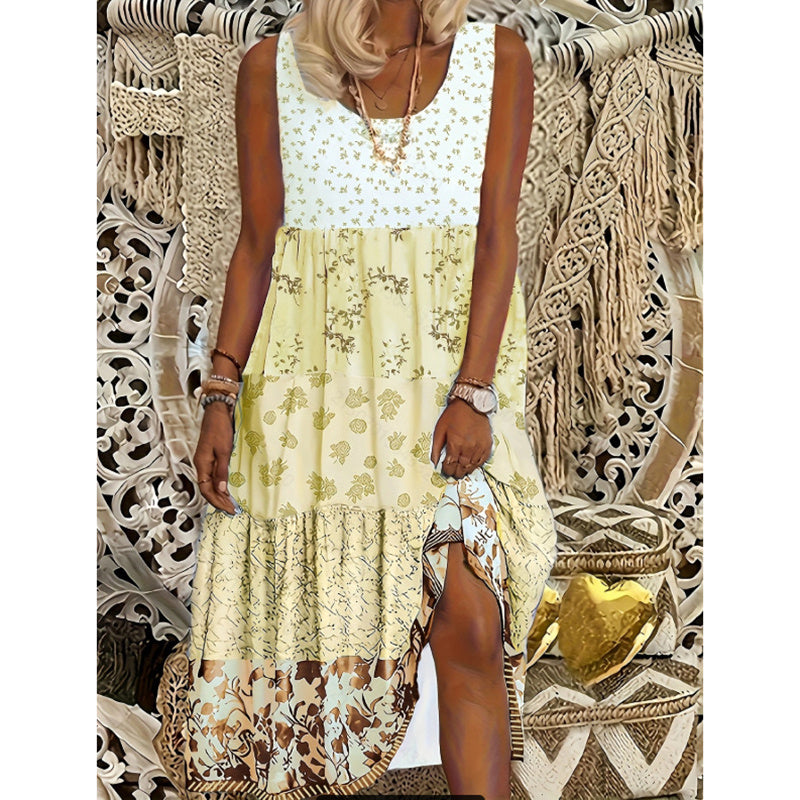 🌸 Robe Bohème Longue Été Femme | Grande Taille | Flottez avec Élégance | XL-Charmes