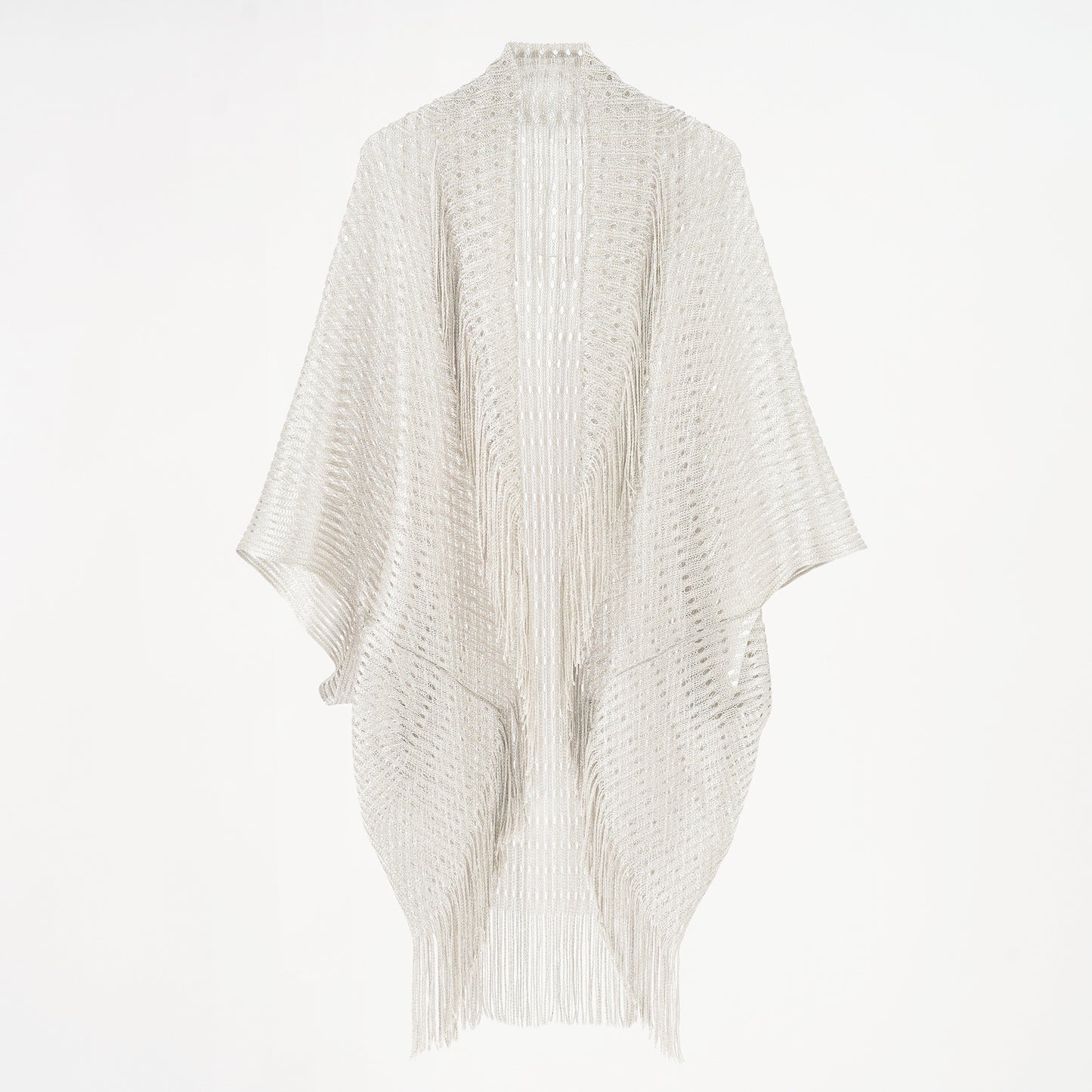 🧣 Châle en Soie Doré & Argenté – Bikini Blouse Vacances | XL-Charmes