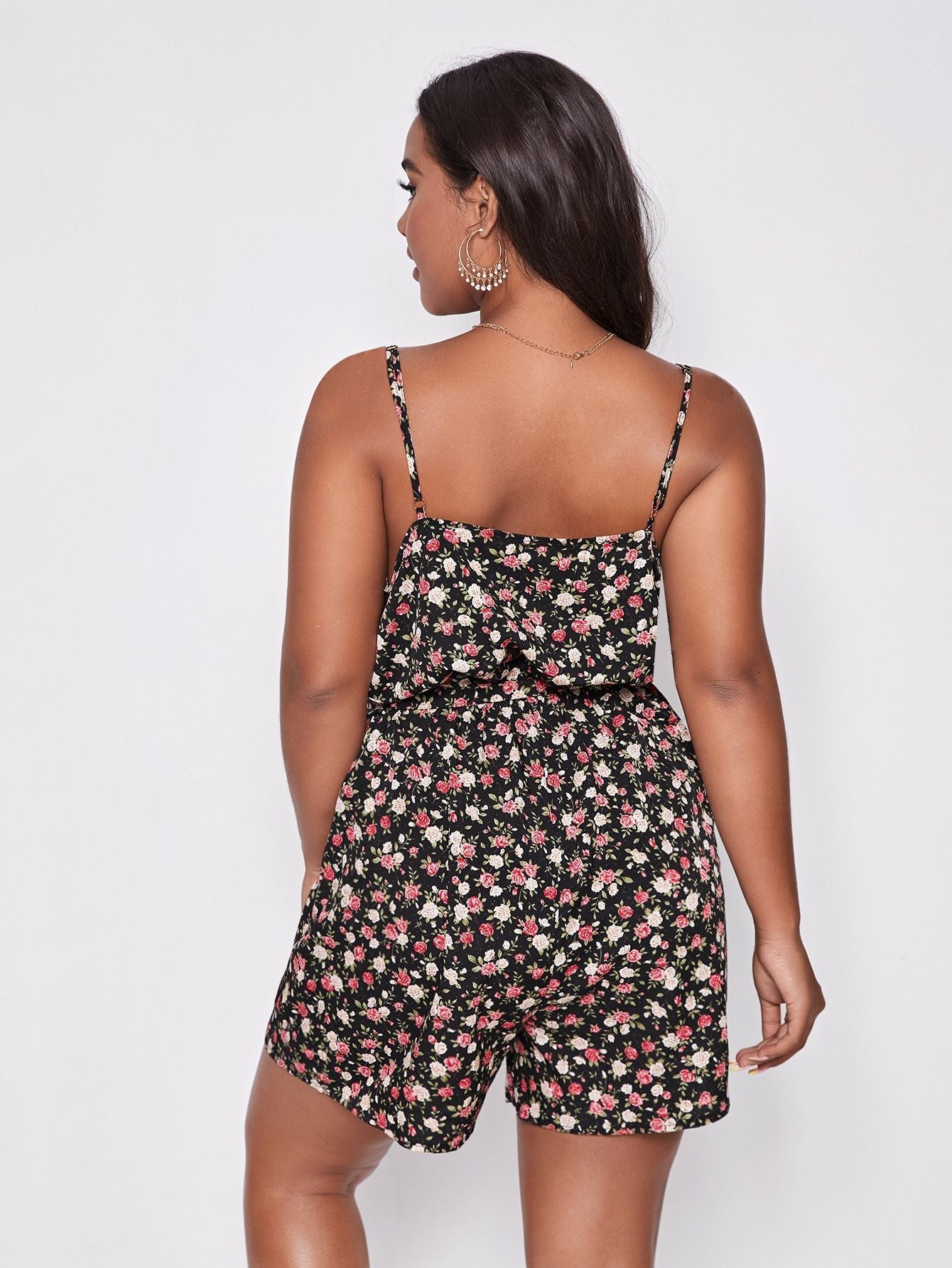 ☀️ Combinaison Short Ample à Bretelles – Grande Taille Femme Décontractée | XL-Charmes