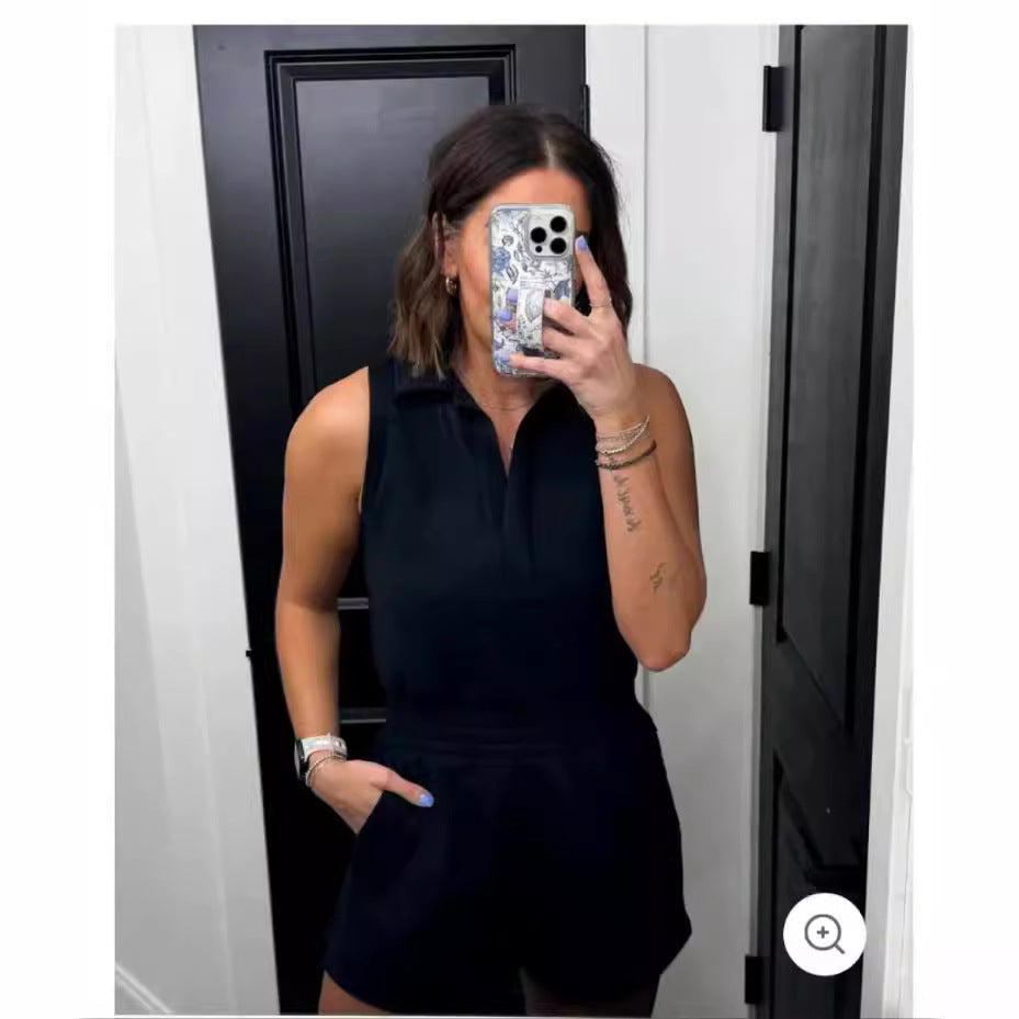 🌞 Combinaison Été Femme Grande Taille – Décontractée | XL-Charmes