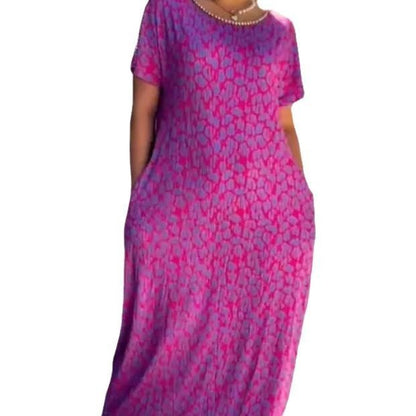 👗 Robe Longue à Manches Courtes – Été, Automne & Hiver | XL-Charmes