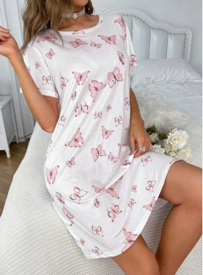 👗 Robe Courte Été Femme – Imprimé Numérique & Coupe Ample | XL-Charmes