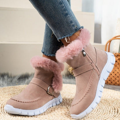 🥿 Bottes de Neige Hiver Femme – Chaudes, Épaisses & Fourrure Douce