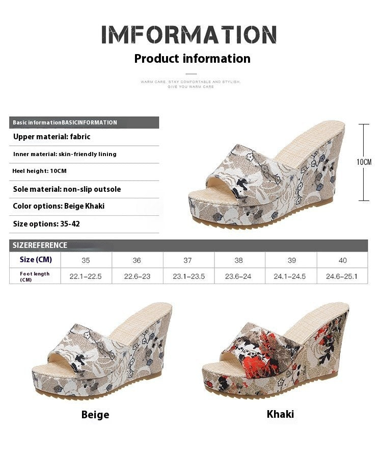 👡 Sandales Compensées Femme – Grande Taille & Plateforme Mode Été