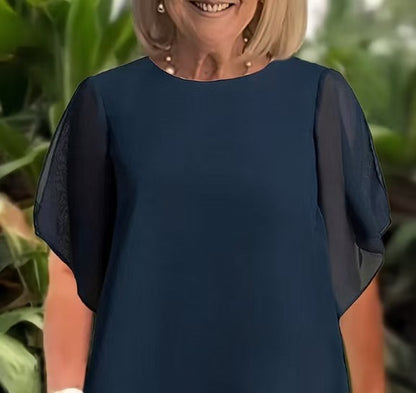 🌬️ Ensemble 2 Pièces Femme – Costume Ample Mousseline Élégant | XL-Charmes