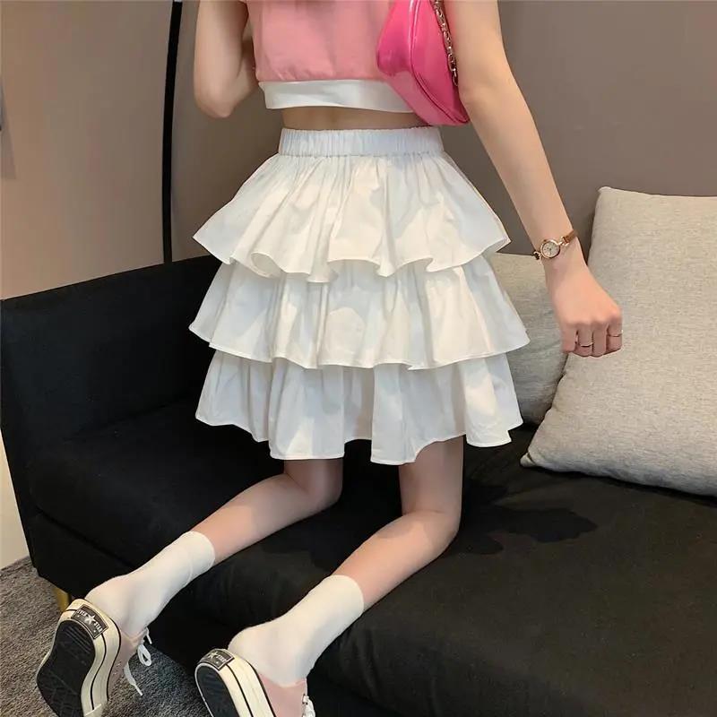 🩳 Jupe à Volants Grande Taille – Style “Cake Skirt” Duveteux