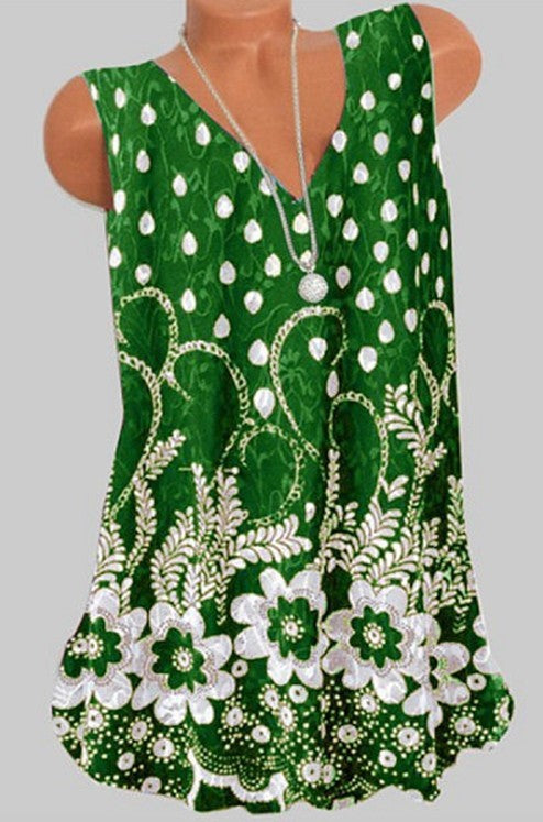 👚 T-shirt Sans Manches Femme – Nouveau Style Décontracté Grande Taille | XL-Charmes