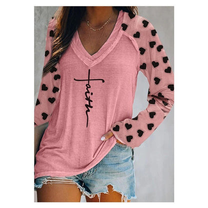 👚 T-shirt Imprimé Col Rond Grande Taille – Décontracté & Confortable | XL-Charmes