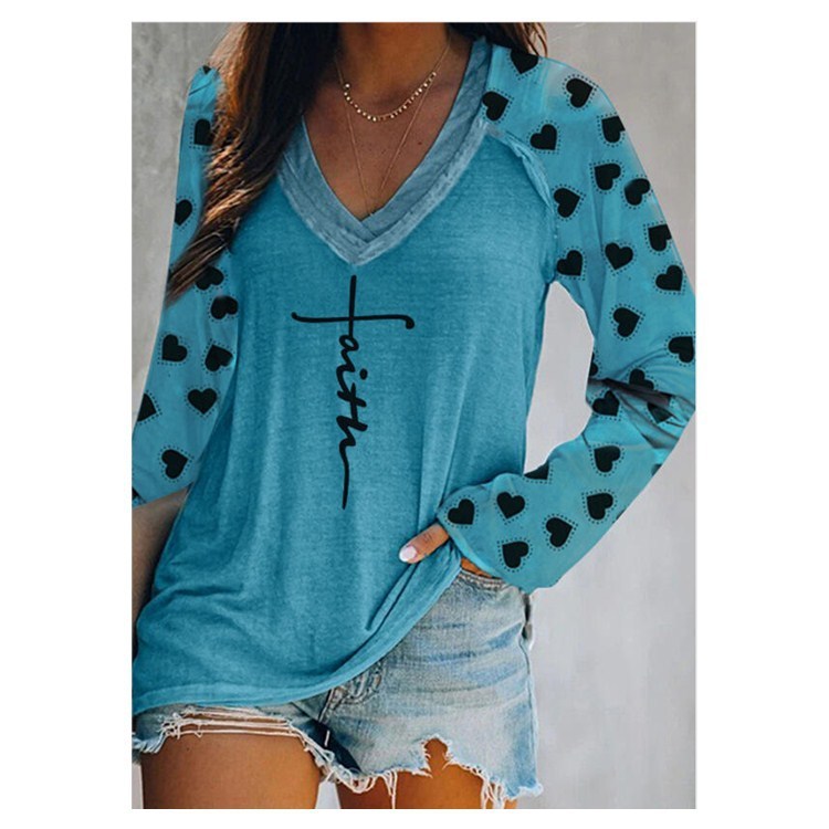 👚 T-shirt Imprimé Col Rond Grande Taille – Décontracté & Confortable | XL-Charmes