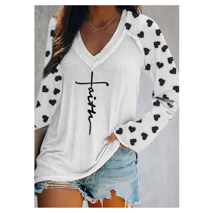 👚 T-shirt Imprimé Col Rond Grande Taille – Décontracté & Confortable | XL-Charmes