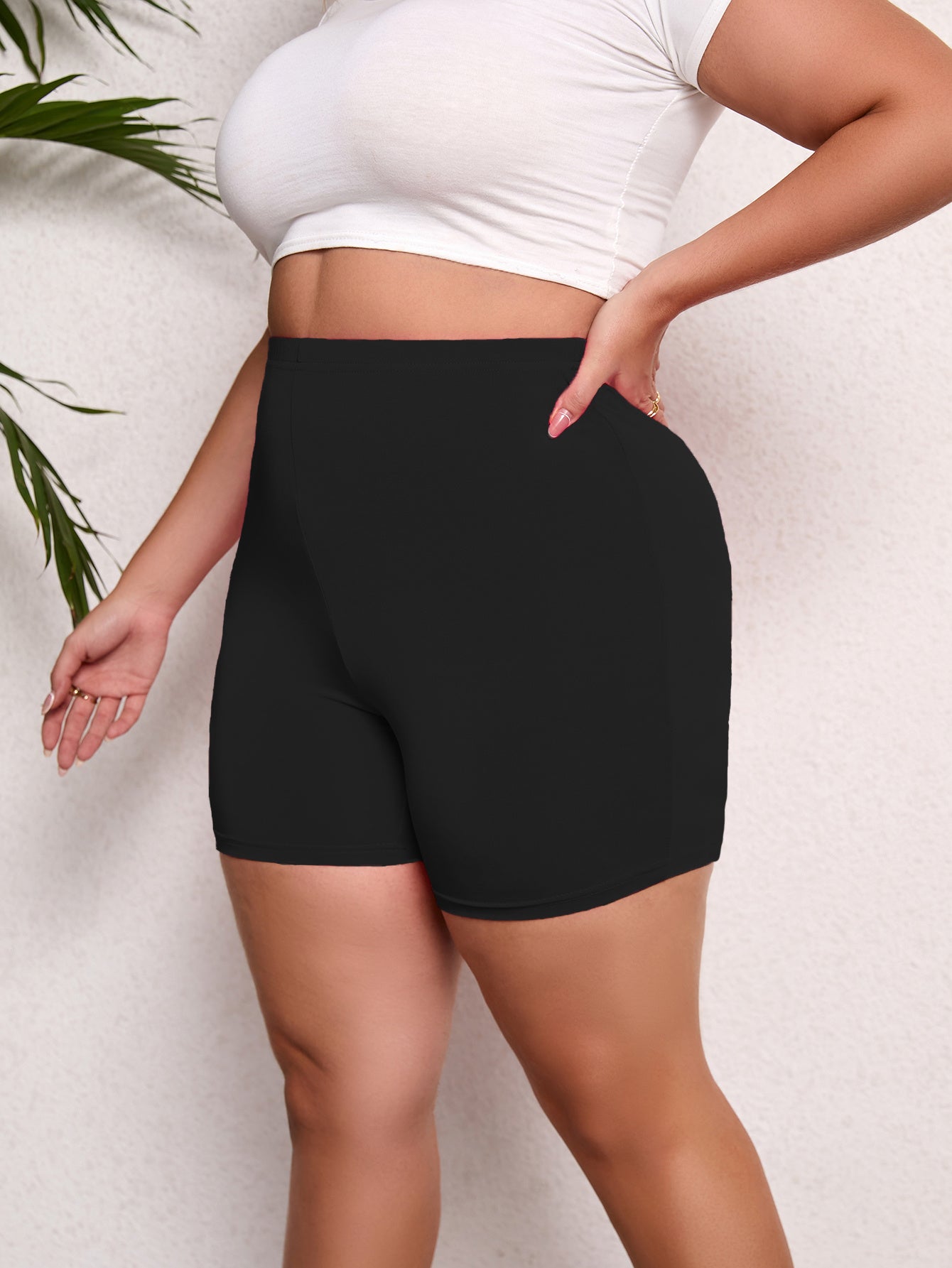 🩳 Short de Sport Femme Grande Taille – Taille Haute, Élastique & Gainant | XL-Charmes