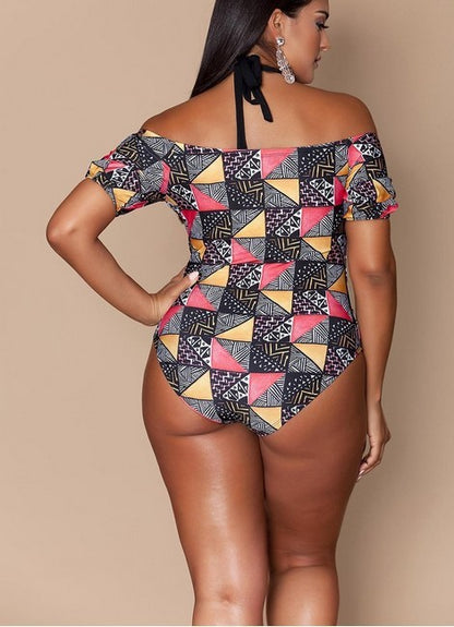 👙Maillot Géométrique Femme Grande Taille – Tendance & Confort | XL-Charmes