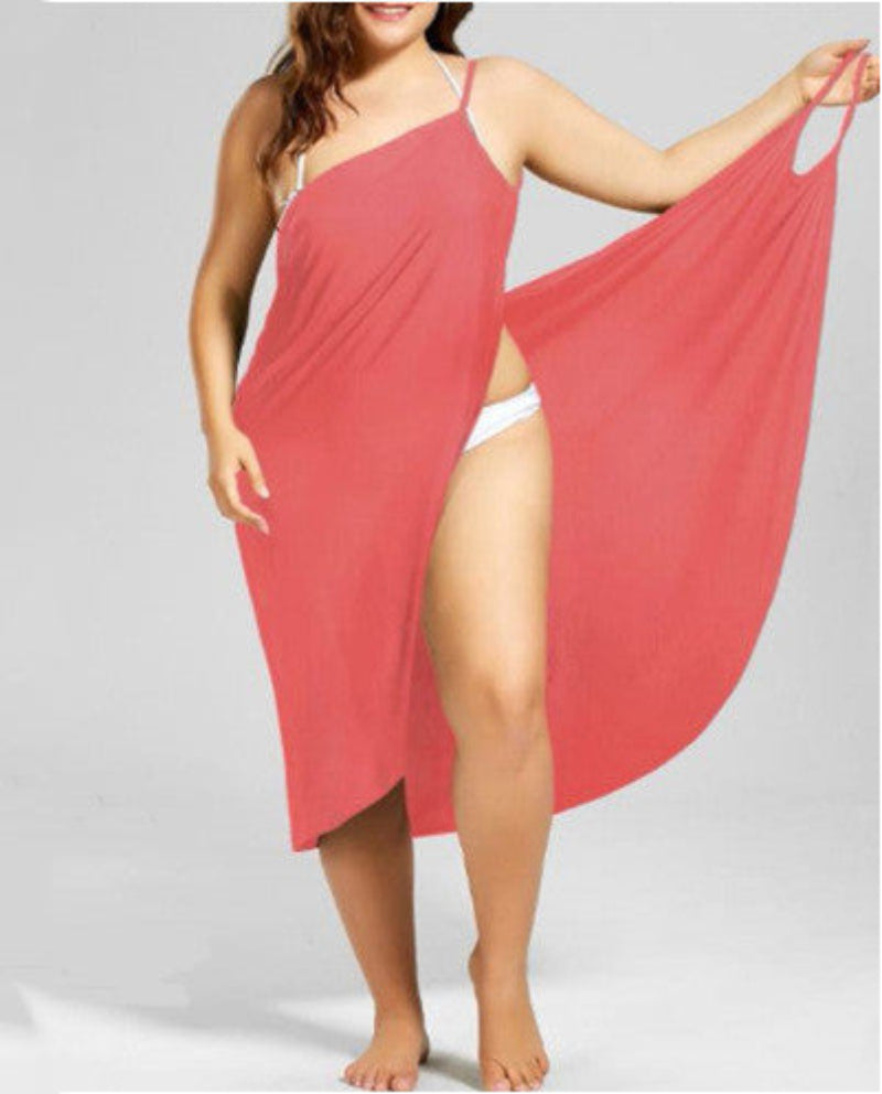👗 Robe de Plage à Bretelles Grande Taille – Fluide & Féminine | XL-Charmes