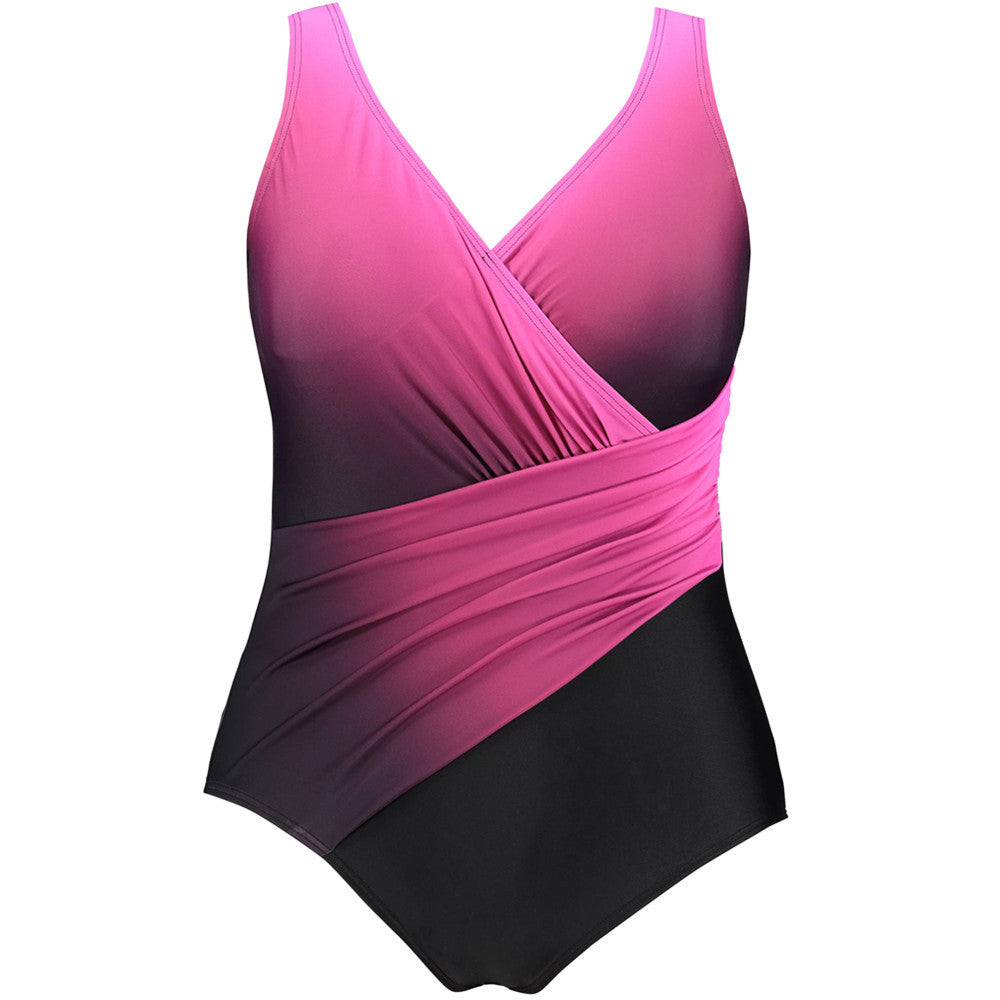 🩱 Maillot de Bain Jupe Intégrée – Grande Taille Élégance Plage | XL-Charmes