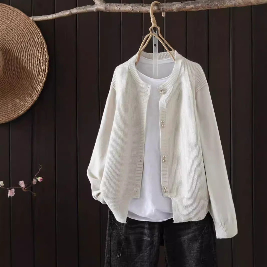 🧶 Cardigan Femme en Maille – Style Classique Automne | XL-Charmes