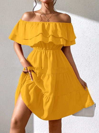 👗 Robe Mi-Longue Décontractée Unie – Printemps & Été | XL-Charmes