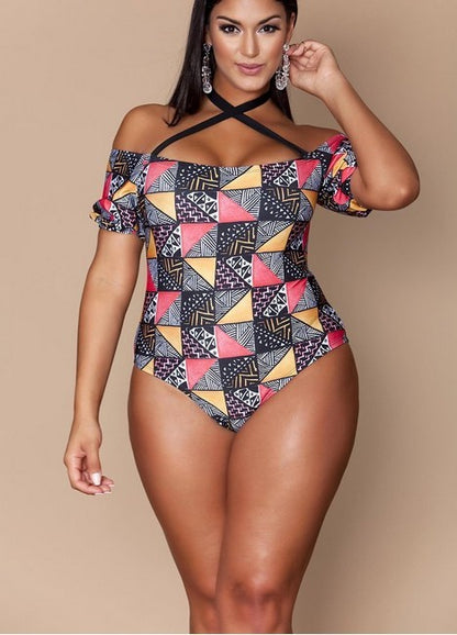 👙Maillot Géométrique Femme Grande Taille – Tendance & Confort | XL-Charmes