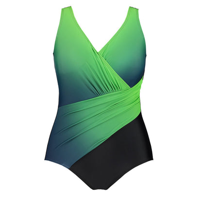 🩱 Maillot de Bain Jupe Intégrée – Grande Taille Élégance Plage | XL-Charmes