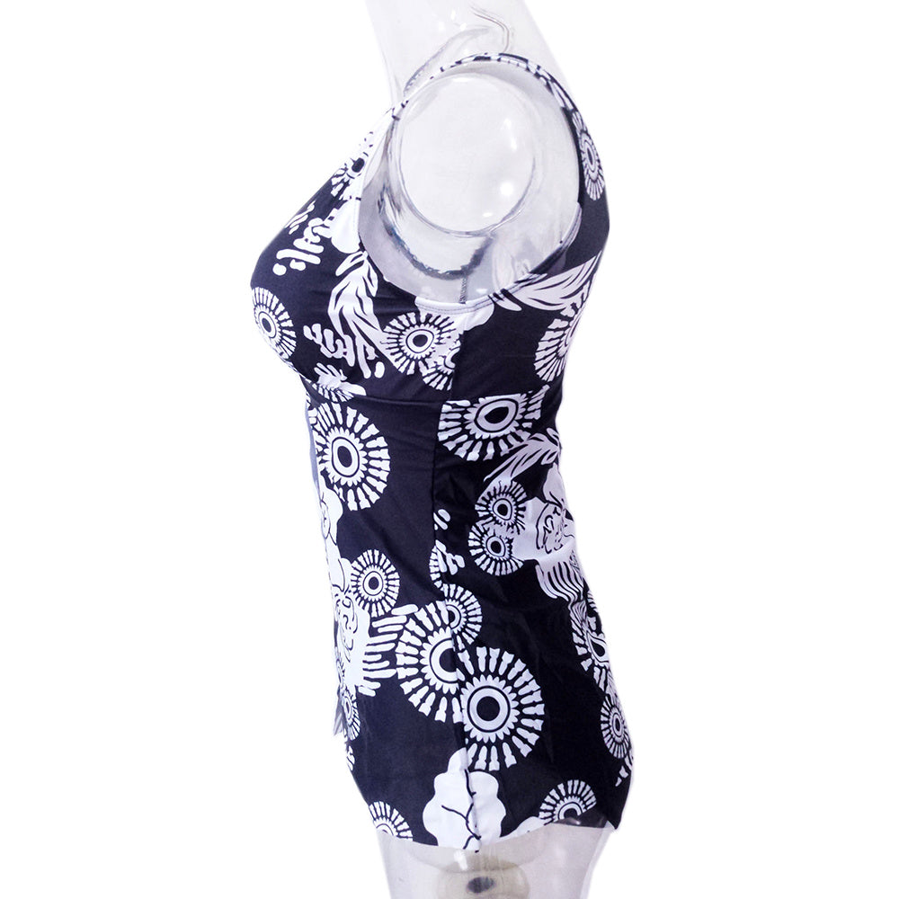 🩱 Maillot Une Pièce Grande Taille Femme – Imprimé Confort | XL-Charmes