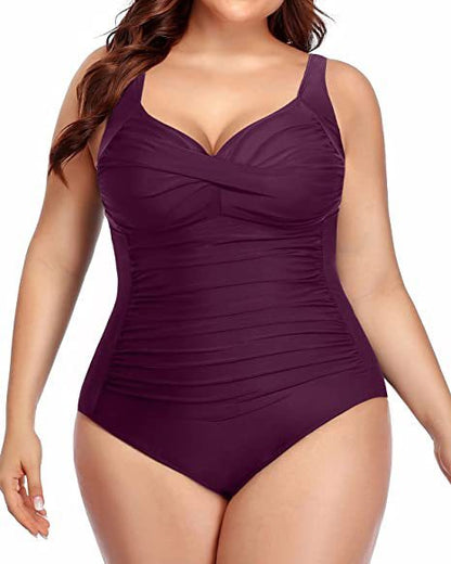 🩱 Maillot Une Pièce Grande Taille – Élégant & Sculptant | XL-Charmes
