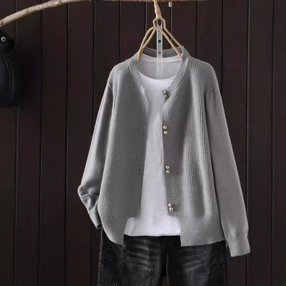 🧶 Cardigan Femme en Maille – Style Classique Automne | XL-Charmes