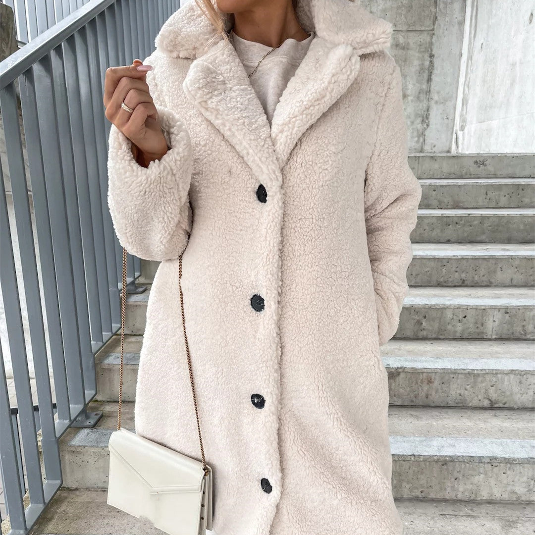 🧥 Veste Femme Peluche à Revers – Hiver Doux & Stylé | XL-Charmes