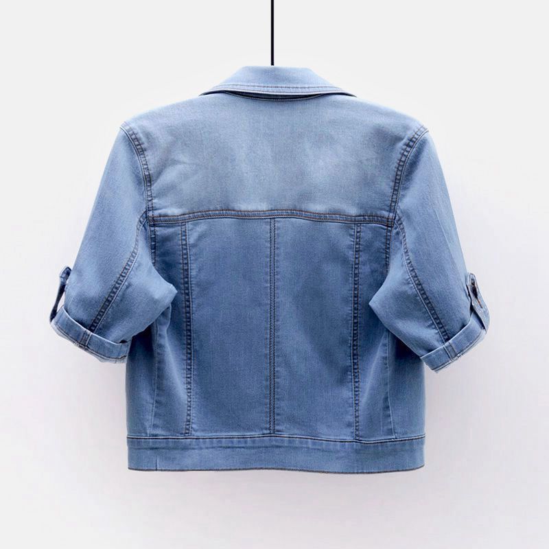 👖 Cardigan Femme – Manteau Court en Jean & Élastique | XL-Charmes