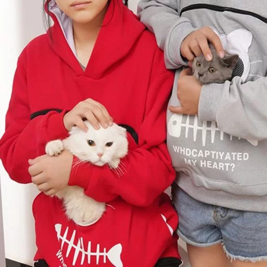 🧥 Sweat à capuche femme avec poche chat – Grande taille cosy & mignon | XL-Charmes