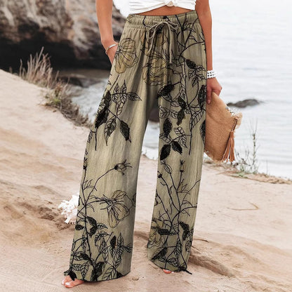 🧘‍♀️ Pantalon Yoga Femme – Taille Haute Décontracté Floral | XL-Charmes