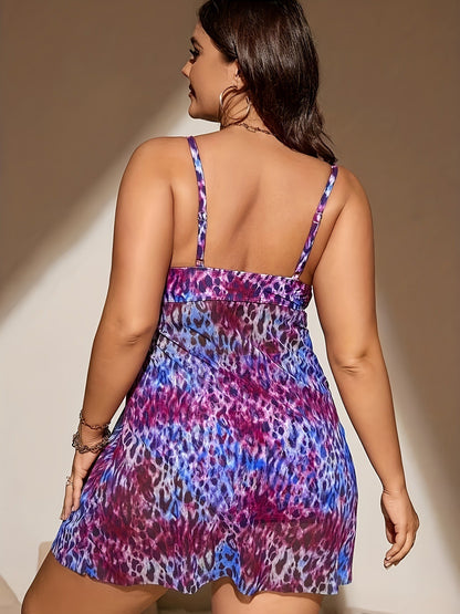 👙 Bikini Grande Taille Européen – Avec Jupe Fendue Stylée