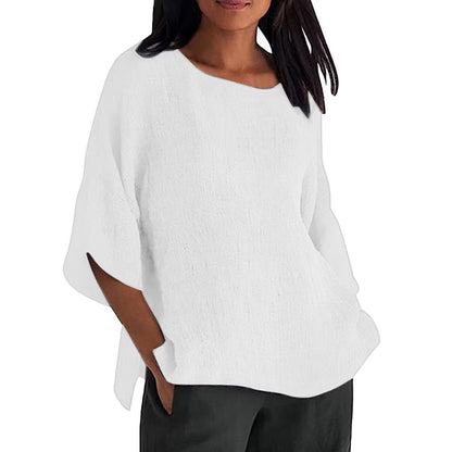 👚 Chemisier Femme Été 2025 – Manches 3/4 Décontracté Chic | XL-Charmes
