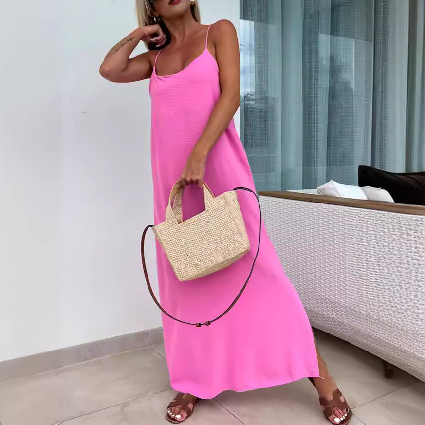 👗 Robe Vacances Grande Taille Femme – Bretelles Amples & Fluide