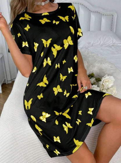 👗 Robe Courte Été Femme – Imprimé Numérique & Coupe Ample | XL-Charmes