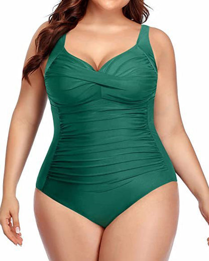 🩱 Maillot Une Pièce Grande Taille – Élégant & Sculptant | XL-Charmes
