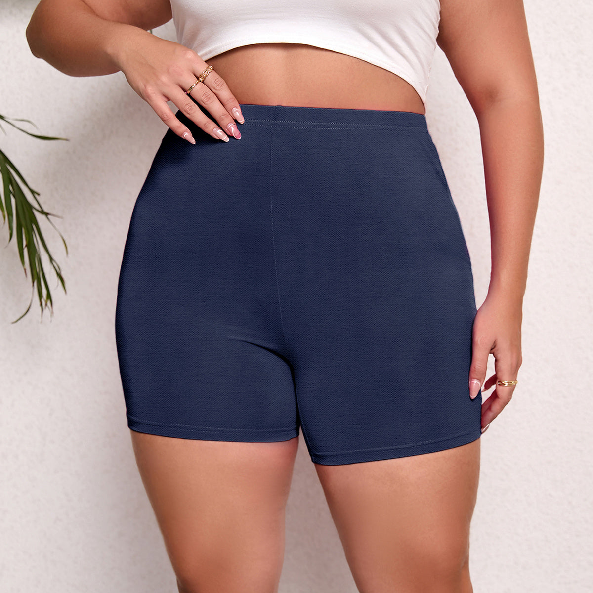 🩳 Short de Sport Femme Grande Taille – Taille Haute, Élastique & Gainant | XL-Charmes