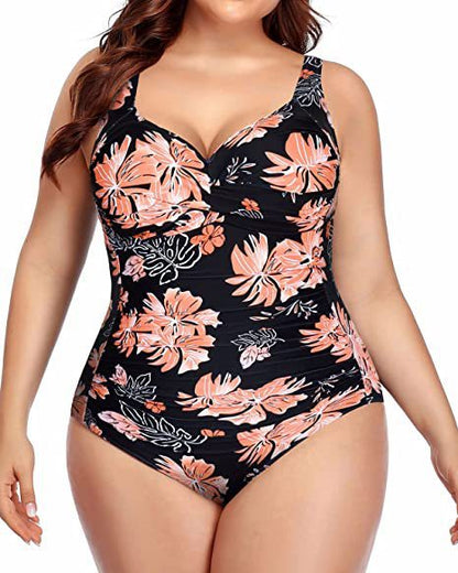 🩱 Maillot Une Pièce Grande Taille – Élégant & Sculptant | XL-Charmes
