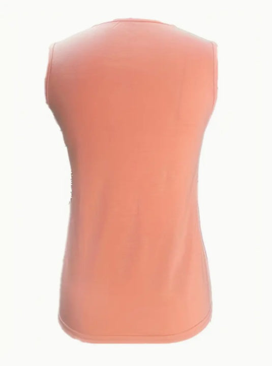 🌞 Débardeur Été Femme Uni – Col Ras du Cou | XL-Charmes