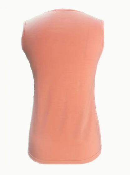 🌞 Débardeur Été Femme Uni – Col Ras du Cou | XL-Charmes