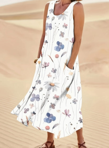 👗 Robe Longue Fleurie Femme – Légère & Élégante pour l'Été | XL-Charmes