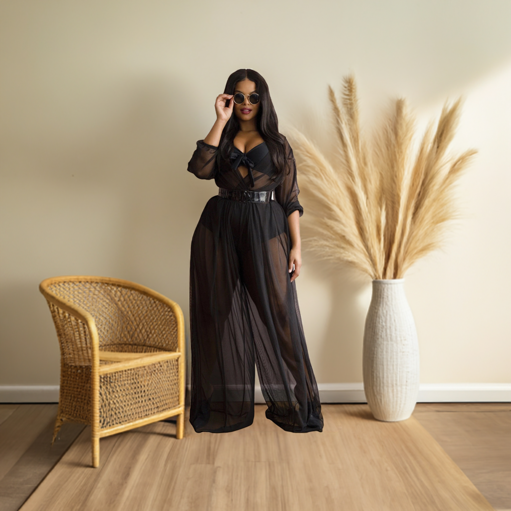 🌞 Combinaison Chic Grande Taille Femme – Tissu Léger | XL-Charmes