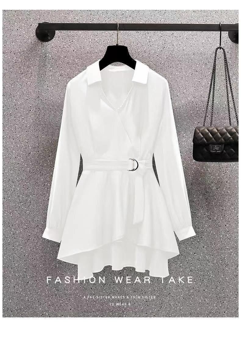 👚 Chemise Cintrée Grande Taille – Coupe Ajustée & Élégante