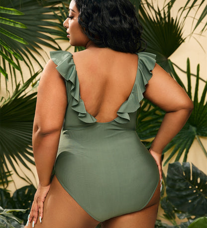 🩱 Maillot de Bain Conservateur – Grande Taille Femme | XL-Charmes