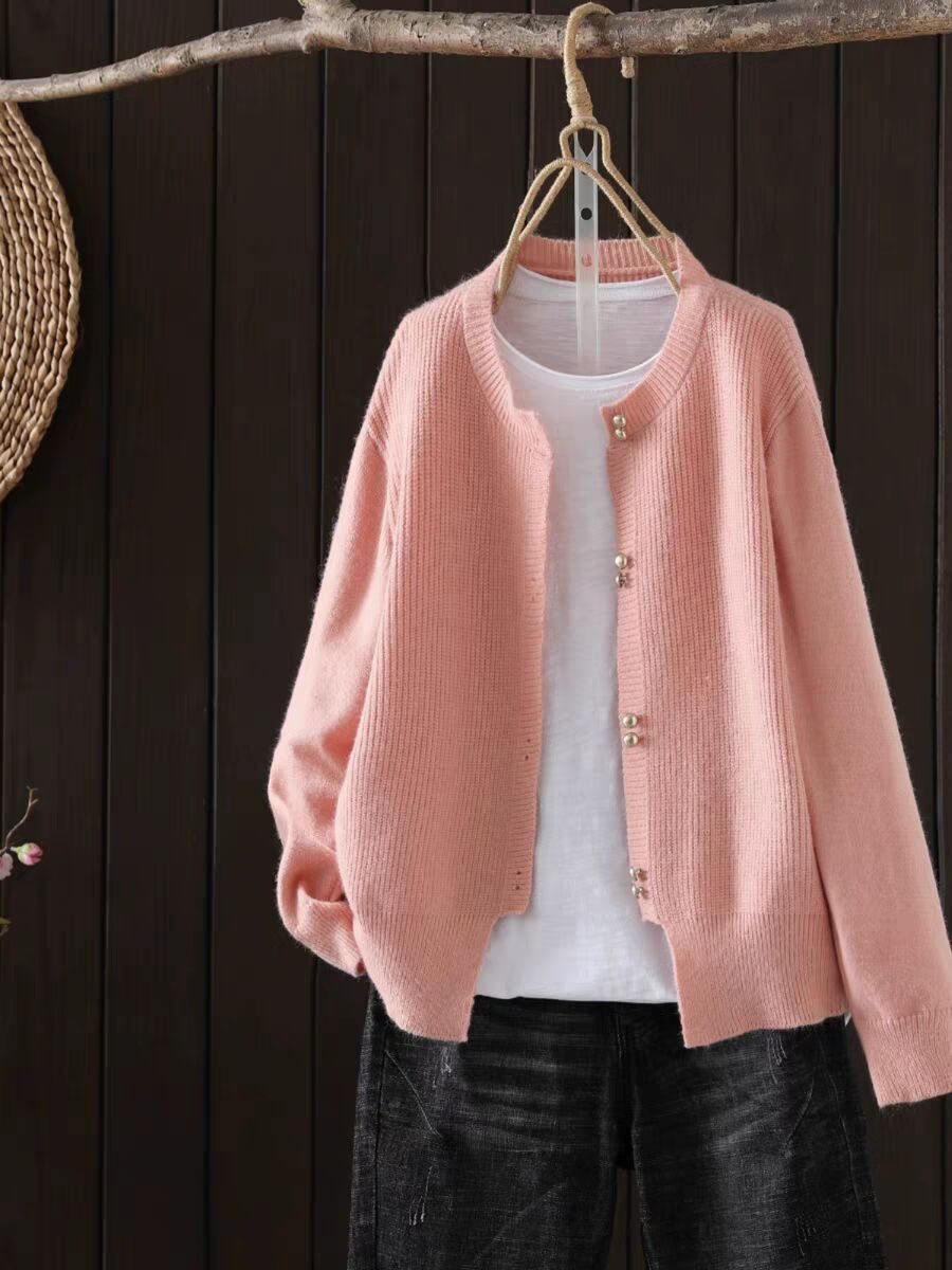 🧶 Cardigan Femme en Maille – Style Classique Automne | XL-Charmes