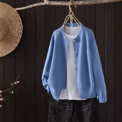 🧶 Cardigan Femme en Maille – Style Classique Automne | XL-Charmes